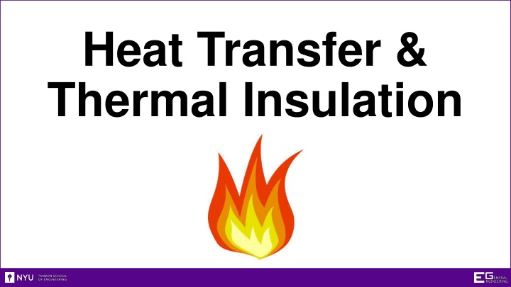 Heat Transfer and Thermal Insulation