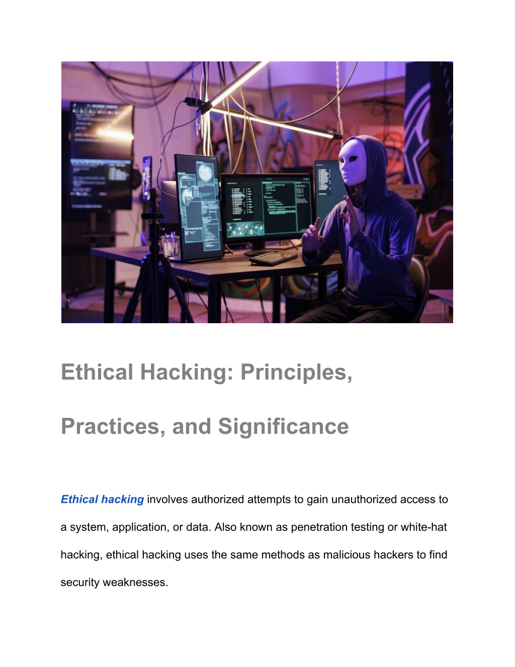 ethical hacking principles l.w