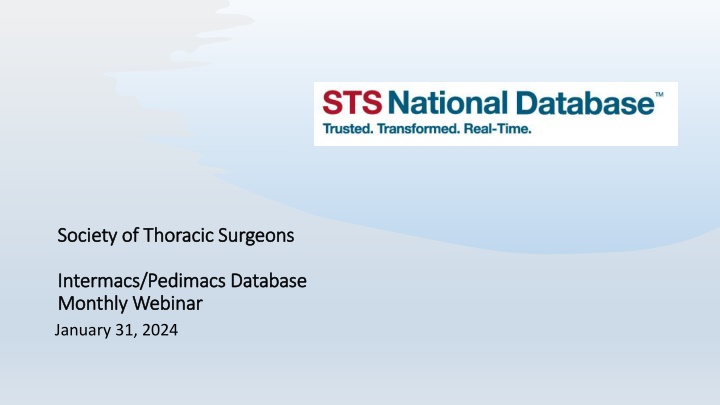 Intermacs/Pedimacs Database Update Webinar & Q&A Session