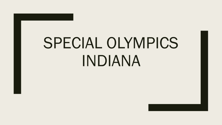 Special Olympics Indiana Health and Fitness Initiatives