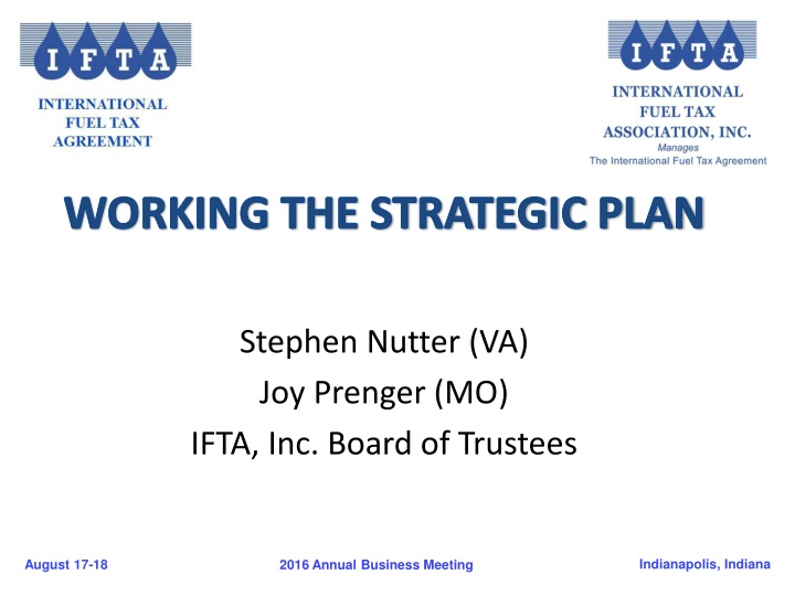 IFTA, Inc. Strategic Plan Overview