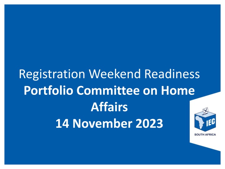 Voter Registration Systems Readiness for Registration Weekend