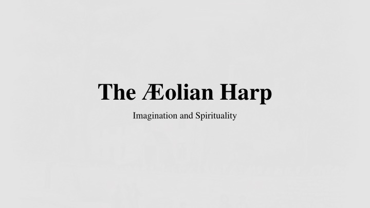 The Olia Harp: Imagination and Spirituality in Poetry