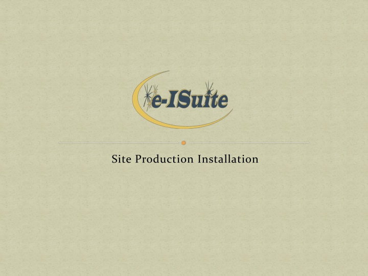 Guide to Installing and Setting Up e-ISuite Software