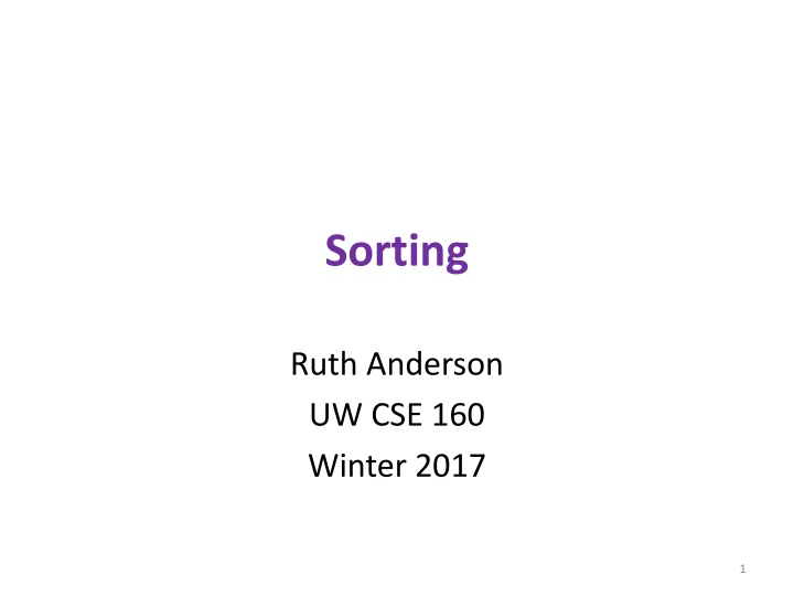 Sorting Functions in Python