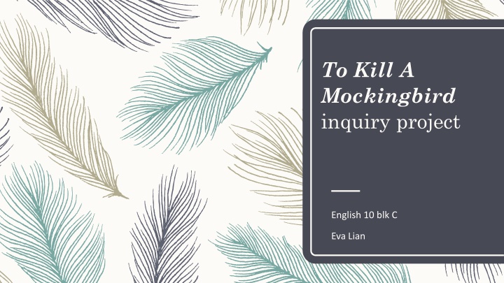 Racism and Injustice in To Kill a Mockingbird