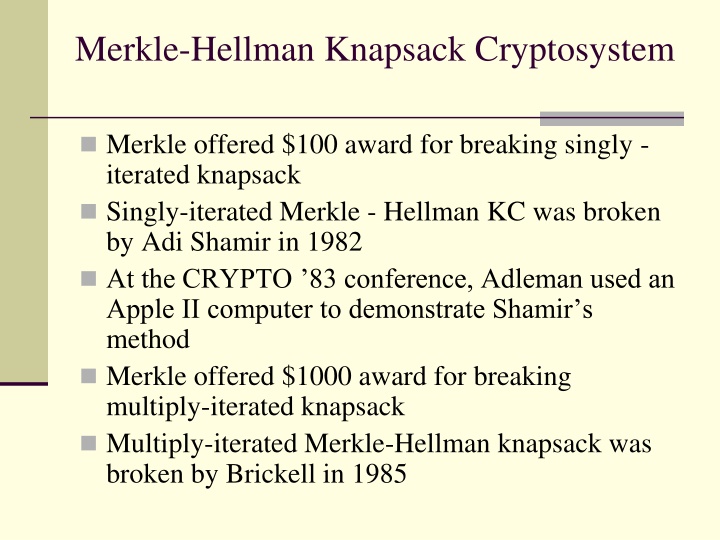 Overview of Knapsack Cryptosystems and Related Problems