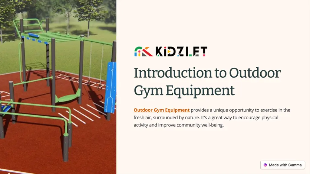 introduction to outdoor gym equipment n.