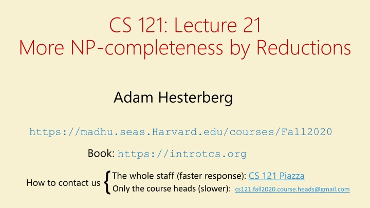 NP-Completeness and Reductions in Computer Science