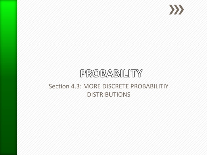 Geometric and Poisson Probability Distributions