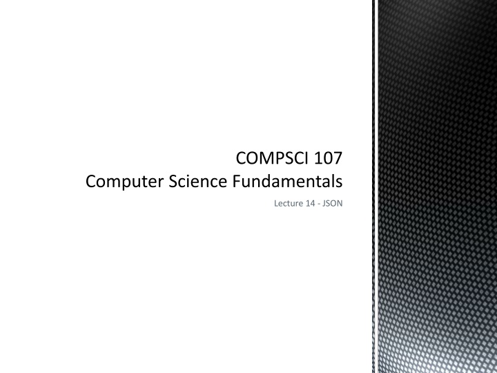 JSON in Computer Science - Fundamentals and Applications