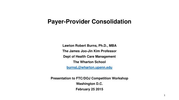 Evolution of Payer-Provider Integration in Healthcare