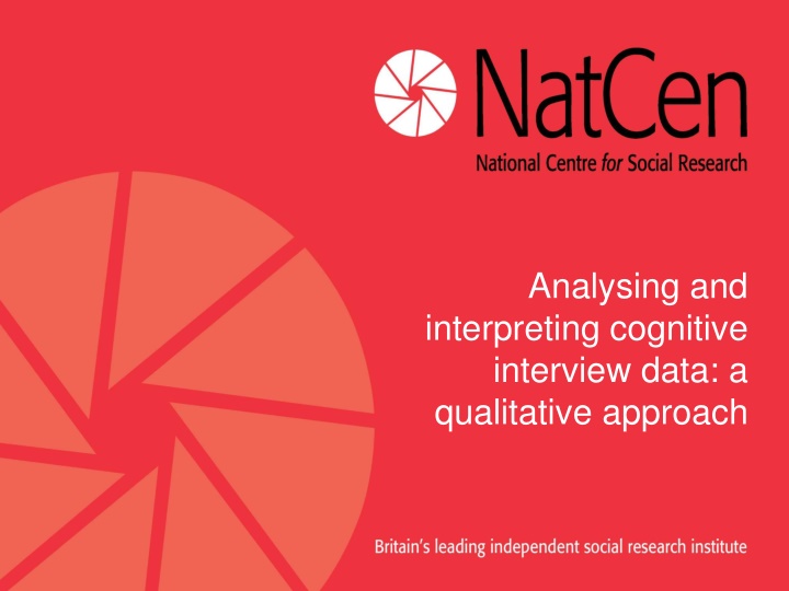 Qualitative Approach in Cognitive Interview Data Analysis