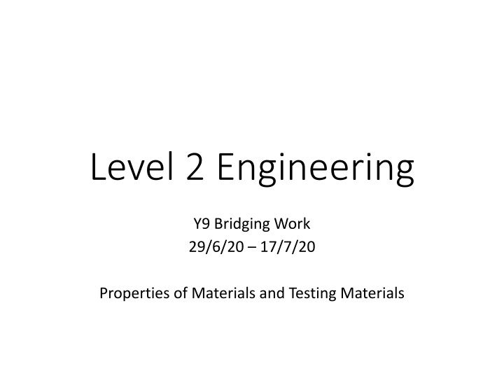 Material Properties and Testing in Engineering