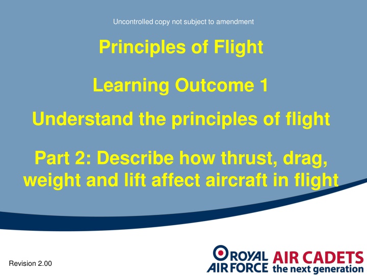 Understanding Drag and Thrust in Aircraft Flight