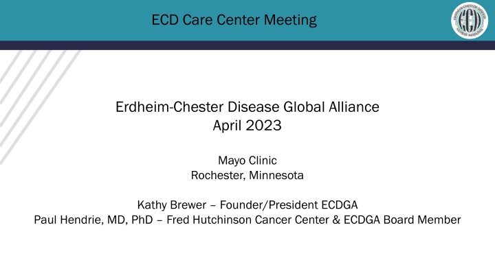 ECD Care Center Meeting and Goals Highlighted at Mayo Clinic