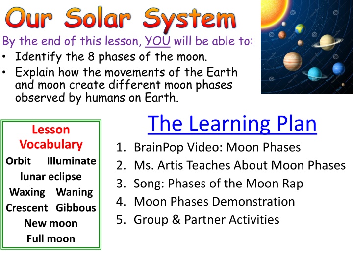 Exploring the Phases of the Moon in Our Solar System