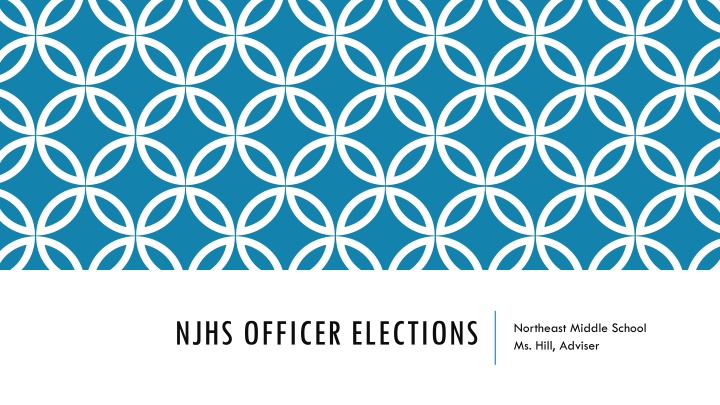 Northeast Middle School NJHS Officer Elections Information
