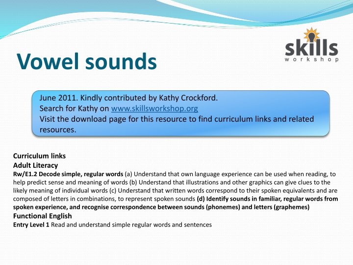 Learning Vowel Sounds for Adult Literacy - A Helpful Guide