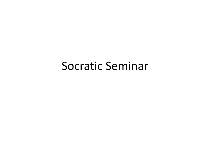 Socratic Seminars and Effective Discussion Techniques