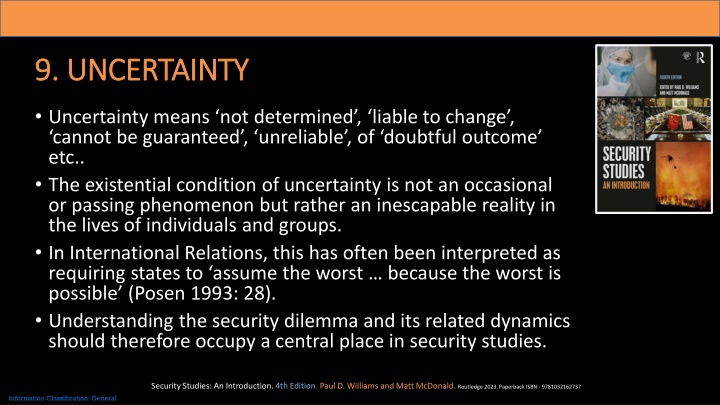 The Security Dilemma in International Relations