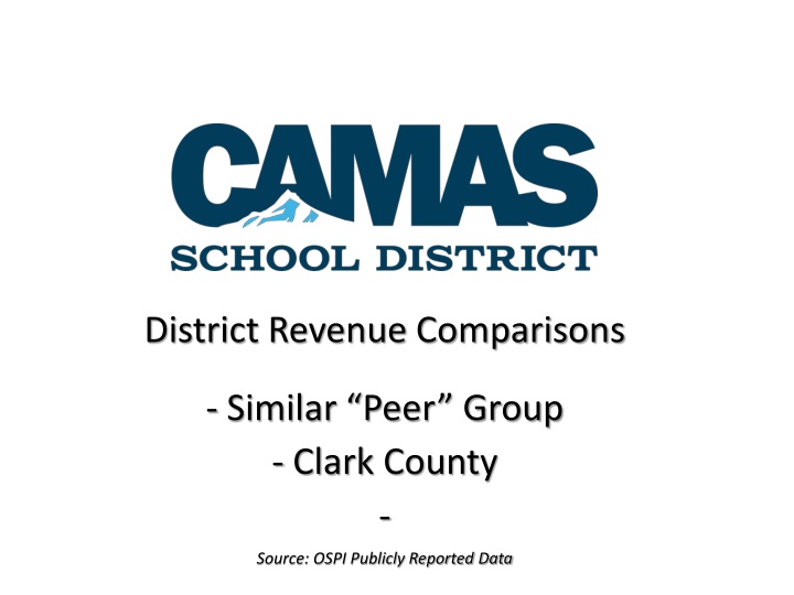 School District Revenue and Peer Group Comparisons in Clark County