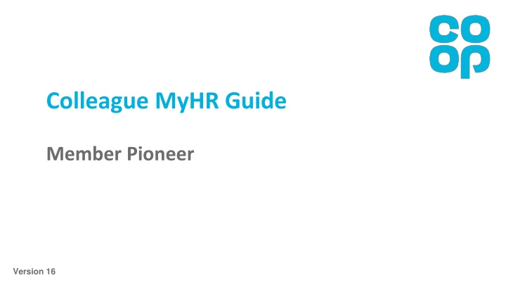 MyHR Guide: Personal Details and HR Tasks Overview