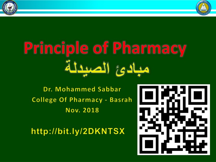 Pharmacy Principles and Calculations