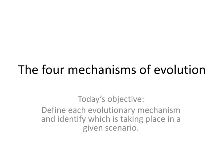 Evolutionary Mechanisms in Pepper Populations