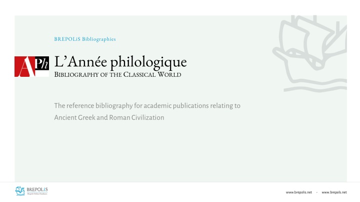 Comprehensive Bibliography on Ancient Greek and Roman Civilization