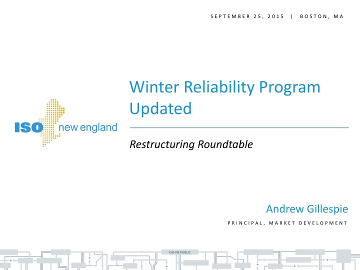 Addressing Winter Reliability Challenges in the New England Region
