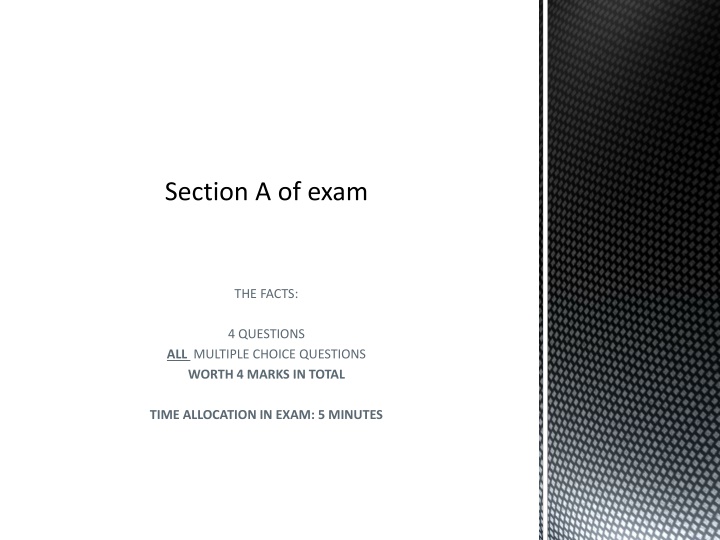 Theater Exam Section A Overview
