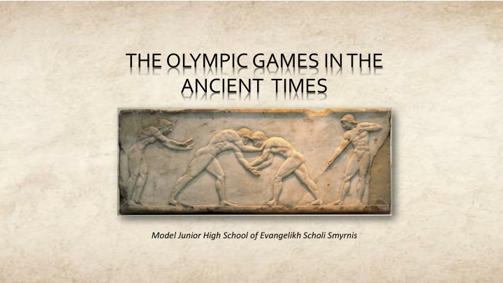 The Ancient Olympic Games: A Glimpse into History