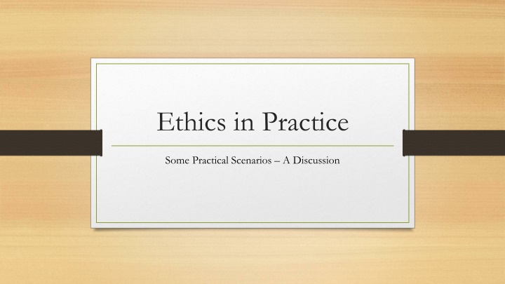 Ethical Dilemmas in Legal Practice