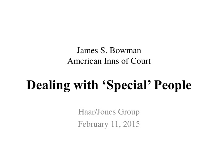 Dealing with Jerks in the Legal Profession