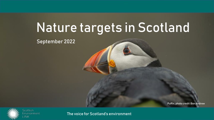 Scotland's Nature Targets and Environmental Commitments