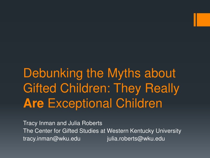 Debunking Myths About Gifted Children