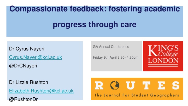 Enhancing Student Learning Through Compassionate Feedback in Geography Education