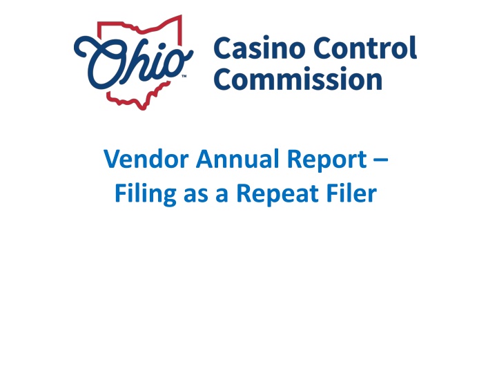 Vendor Annual Report Filing Guidelines for Skill-Based Amusement Machine Operators