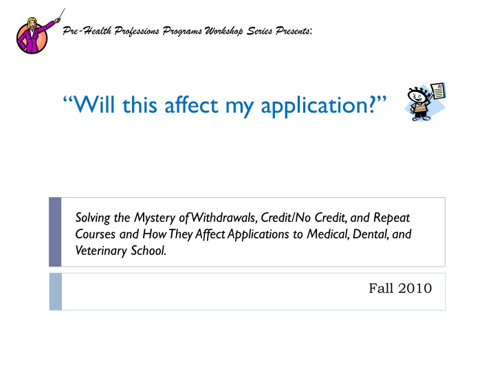 The Impact of Withdrawals, Credit/No Credit, and Repeat Courses on Health Professions School Applications
