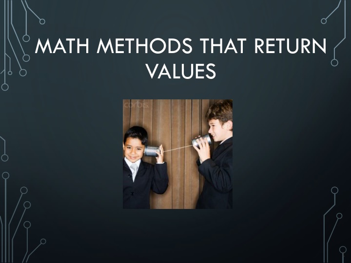 Java Math Methods