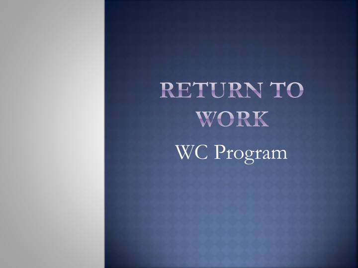 Comprehensive Return-to-Work Program at University of Georgia