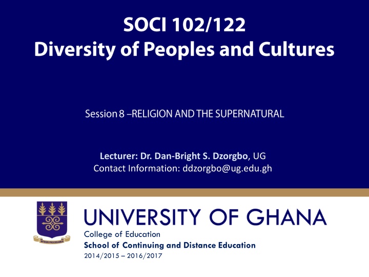 African Traditional Religion and its Beliefs: An Overview