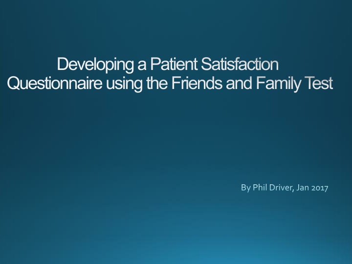 Enhancing Patient Experience: The Friends and Family Test in Healthcare