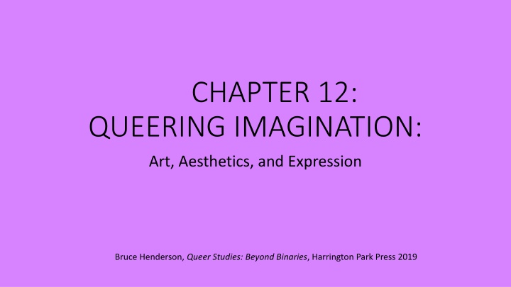 Queer Aesthetics and the Sublime in Art