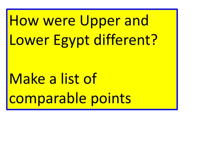 Ancient Egypt: A Comparative Analysis of Upper and Lower Egypt