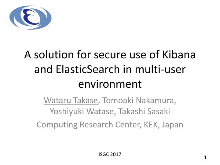 Secure Usage of Kibana & ElasticSearch in Multi-User Environments