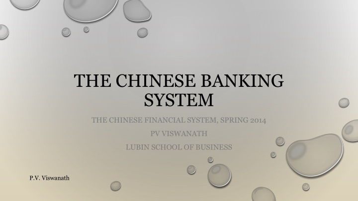Evolution of the Chinese Banking System: A Historical Overview