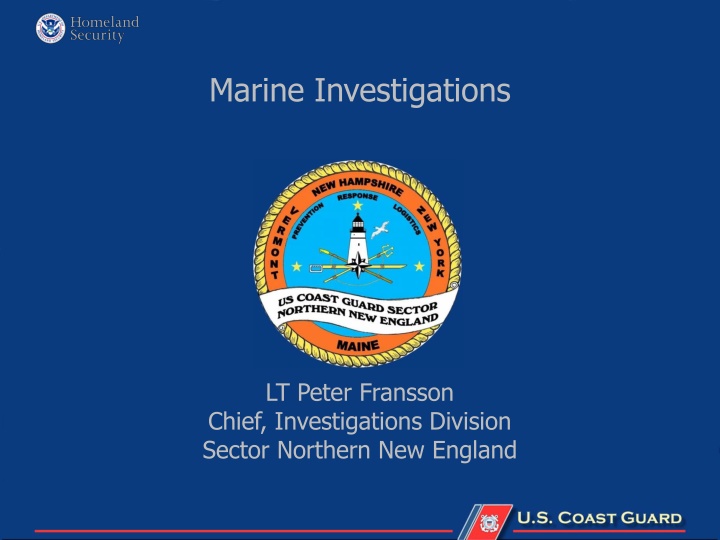 Important Guidelines for Reporting Marine Casualties