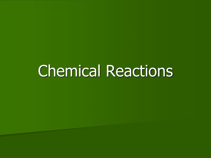 Chemical Reaction Factors